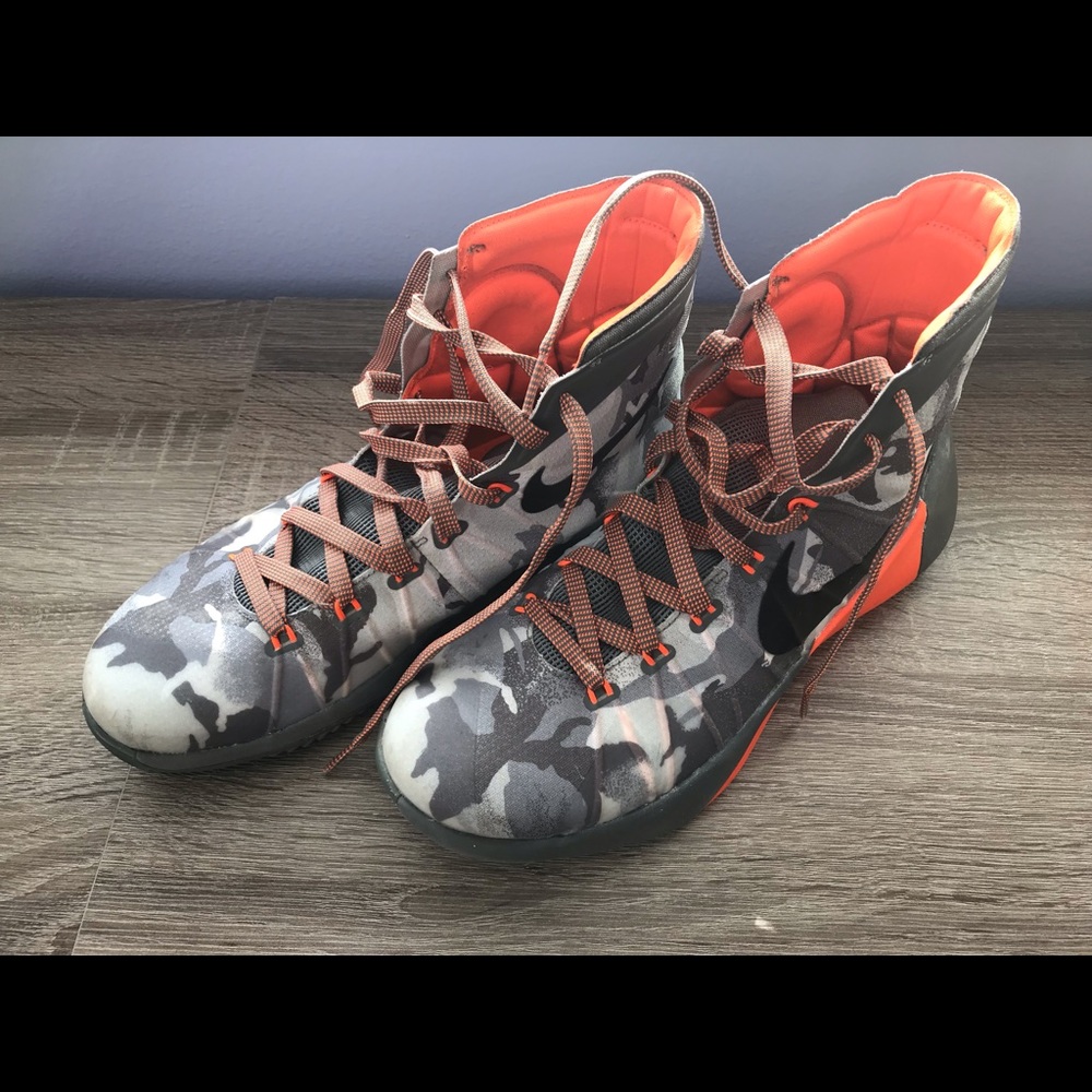 Nike 2015 Hyperdunk Camo Gray Men’s 8
